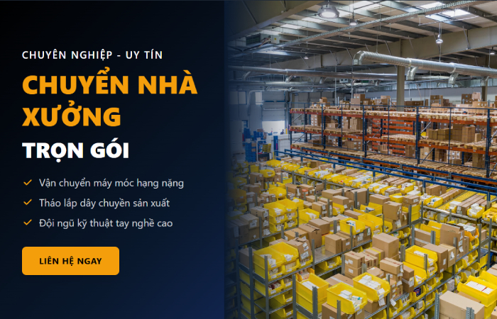 Chuyển kho xưởng trọn gói