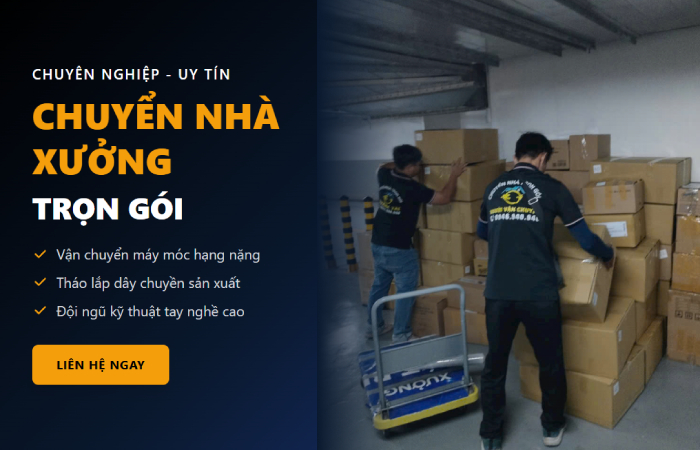 Dịch vụ chuyển kho xưởng trọn gói